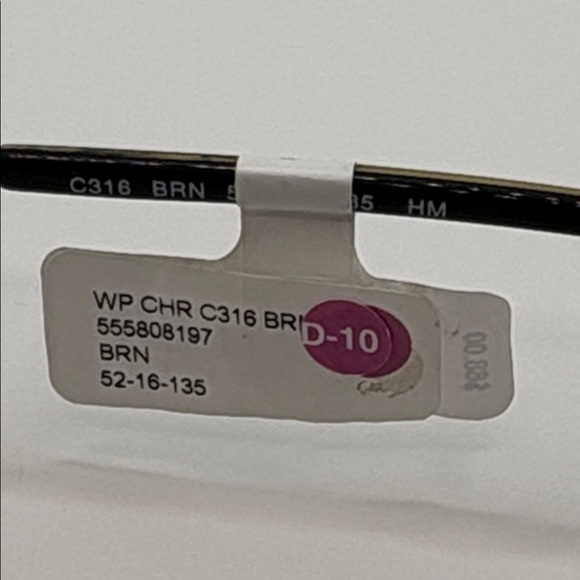 Christie Brinkley NEW YORK brown gem eyeglasses demo frame 52-16-135 - Picture 11 of 13